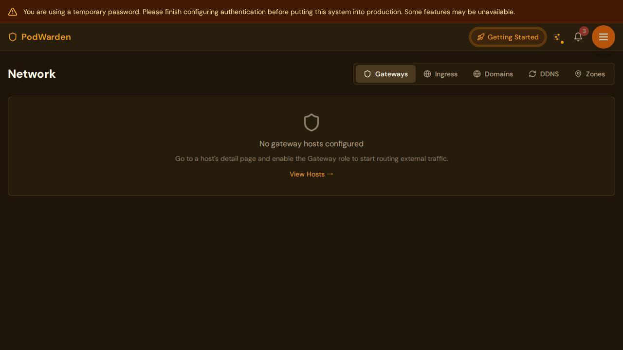 PodWarden ingress rules filtered by gateway host